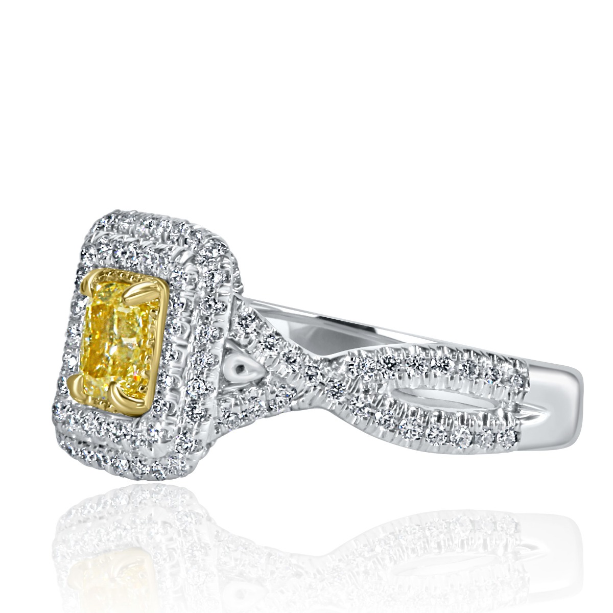 Yellow Diamond Engagement Rings - usjewelryfactory.com