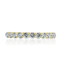 0.50 Ct Round Lab Grown Diamond Wedding Band 14K Yellow Gold