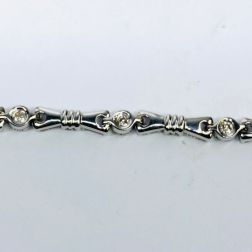 0.60 Carat Women's Diamond Bracelet 14k White Gold 7 1/4''