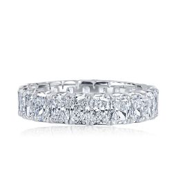 Radiant Cut Lab Grown Diamond Eternity Wedding Band (4.25-5.50 ctw)