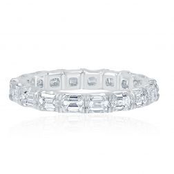 East West Diamond Eternity Wedding Band in Platinum (2.60 ctw)