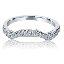Diamond Wedding Enhancer Guard Ring 14k White Gold (0.30 tcw)