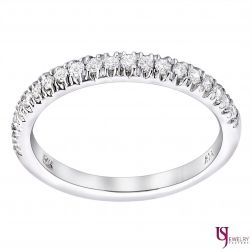0.30 Ct Pave Diamond Wedding Band 