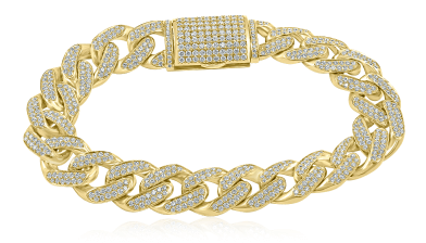 Diamond Link Mens Bracelets