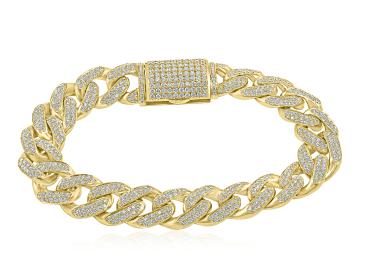 Diamond Link Mens Bracelets