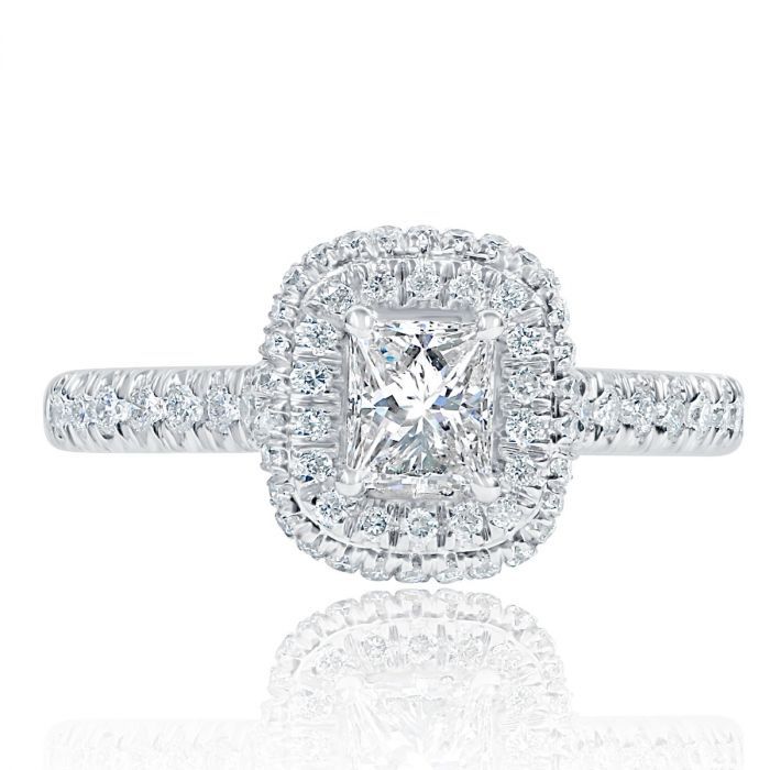 2.95Ct Heart Shape Diamond Engagement Ring 14K White Gold for Women's in Size 9 
