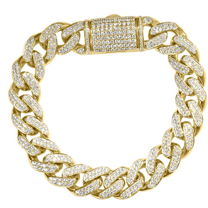 10.00 Ct Cuban Link Diamond Bracelet 